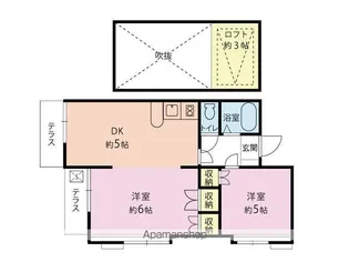カサベラ三番館【1階】の間取り