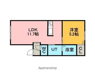 カーム住吉Ⅰ【105号室】の間取り