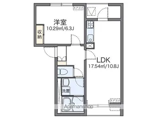 レオネクストオリーブB【1階】の間取り