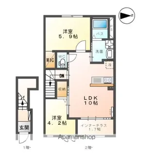 ルミナス・ハイム ASAKA【2階】の間取り