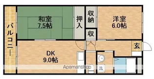 ハーモニー和合Ⅰ【402号室】の間取り