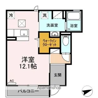 ソティス【1階】の間取り