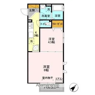 メルベーユ【1階】の間取り