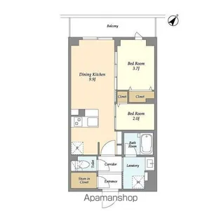 KDXレジデンス田園調布南【2階】の間取り
