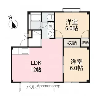 フォブール屋島B【B101号室】の間取り