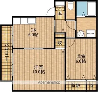 ヴィラ・隆光【2階】の間取り
