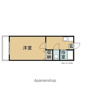 PRIMARY東黒石野【201号室】の間取り