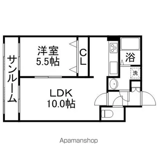 フェアモント山の手【1階】の間取り