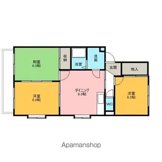 グローリッチ【3階】の間取り
