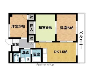 グリーンコートヒロⅡ【4階】の間取り