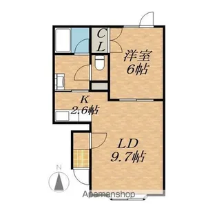 イースト12【2階】の間取り