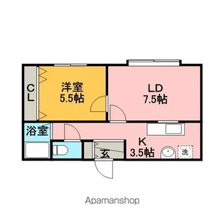 澄川第三銀座パレス【303号室】の間取り