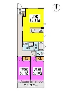 TASHIMA R TERRACE【2階】の間取り