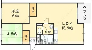 芦屋浜高層高浜1号棟【11階】の間取り