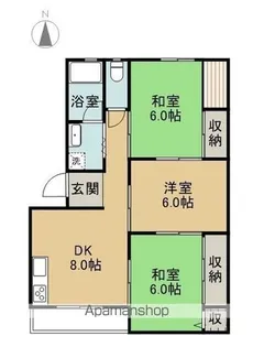 メゾン新美【302号室】の間取り