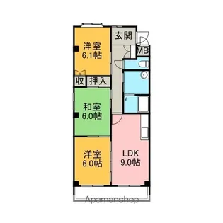 3LDKの間取り画像