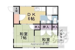 福崎ハイツ【201号室】の間取り