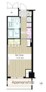 トレステージ四谷【8階】の間取り