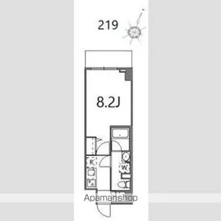 ティーステージジェイアール浜川崎【219号室】の間取り