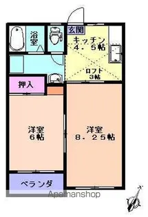 ハイムエスポワールD棟【103号室】の間取り