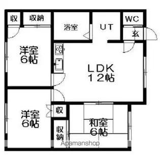 サンライズ【202号室】の間取り