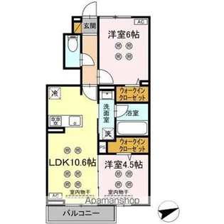 ラフィーユII【1階】の間取り