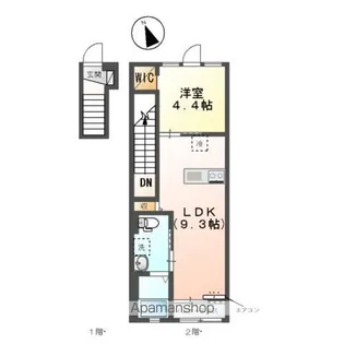 エピカリス EPICHARIS【2階】の間取り