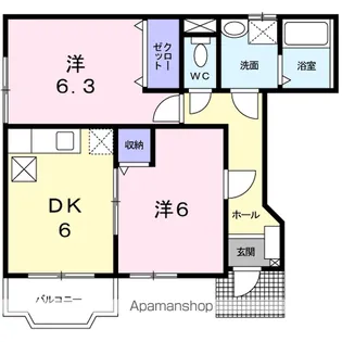 セラン【101号室】の間取り