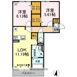 FOREST HILLS A棟【3階】の間取り