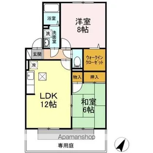 セジュール諸岡【1階】の間取り