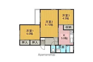 大久保コーポA棟【A101号室】の間取り