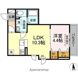 エクセリア西小岩【2階】の間取り
