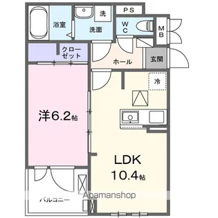 アンテムノン【1階】の間取り