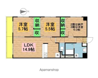 ホビアル フェンテ【3階】の間取り