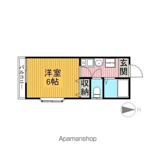 オリエンタルドミール【1階】の間取り