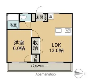 江島マンション【3階】の間取り