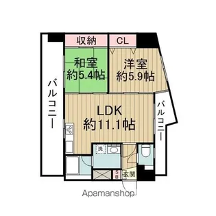 サニーヴェイル弘明寺【6階】の間取り