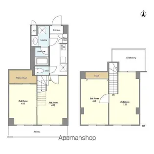 東京都中野区弥生町5丁目【マンション】の間取り