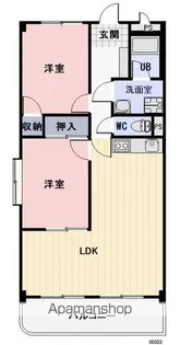 LA RIVIERE【3階】の間取り