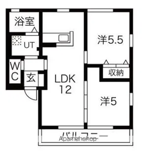 グレシアA棟【1階】の間取り