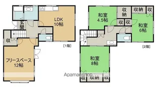 岐阜県高山市新宮町【一戸建】の間取り