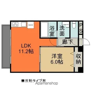 グランソレーユ【e-302号室】の間取り