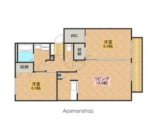 シャーメゾン光明池D棟【1階】の間取り