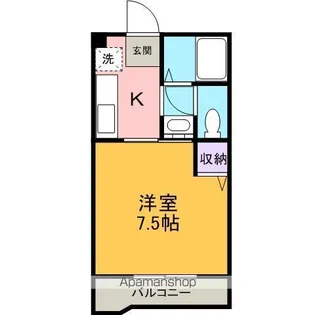 コーポ山本【A-5号室】の間取り