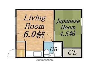 リベルテ琴似【1階】の間取り