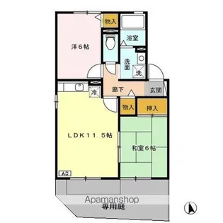 ARCADIA MAKI B【1階】の間取り