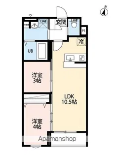 ROBOT HOME 新田【3階】の間取り