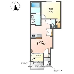 セレスティ【101号室】の間取り