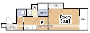 クレアール西今川【1階】の間取り