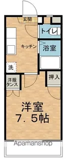 クリエすがの【3-D号室】の間取り